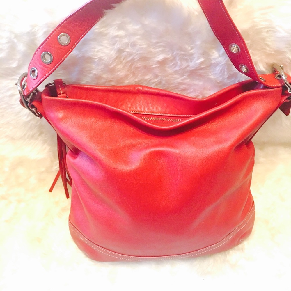 Red Coach Crossbody bag